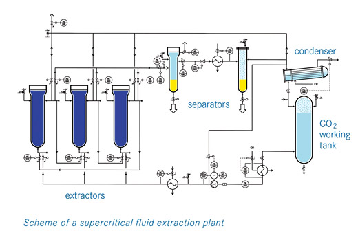 Cannabis Sfe Supercritical Co2 Extraction Flow Diagram Extra